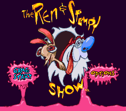 Ren & Stimpy Show, The - Time Warp (Europe) Title Screen